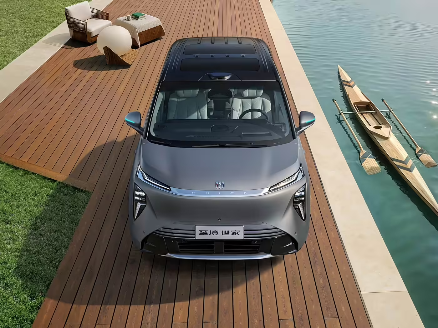 别克至境世家 MPV 纯电版 3 月上市怎么还是隐藏式门把手？ 