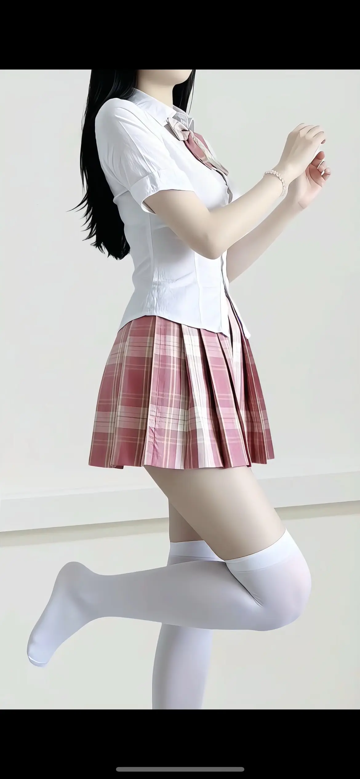 jk制服女孩 甜美穿搭 学院风穿搭 百褶裙少女 美女