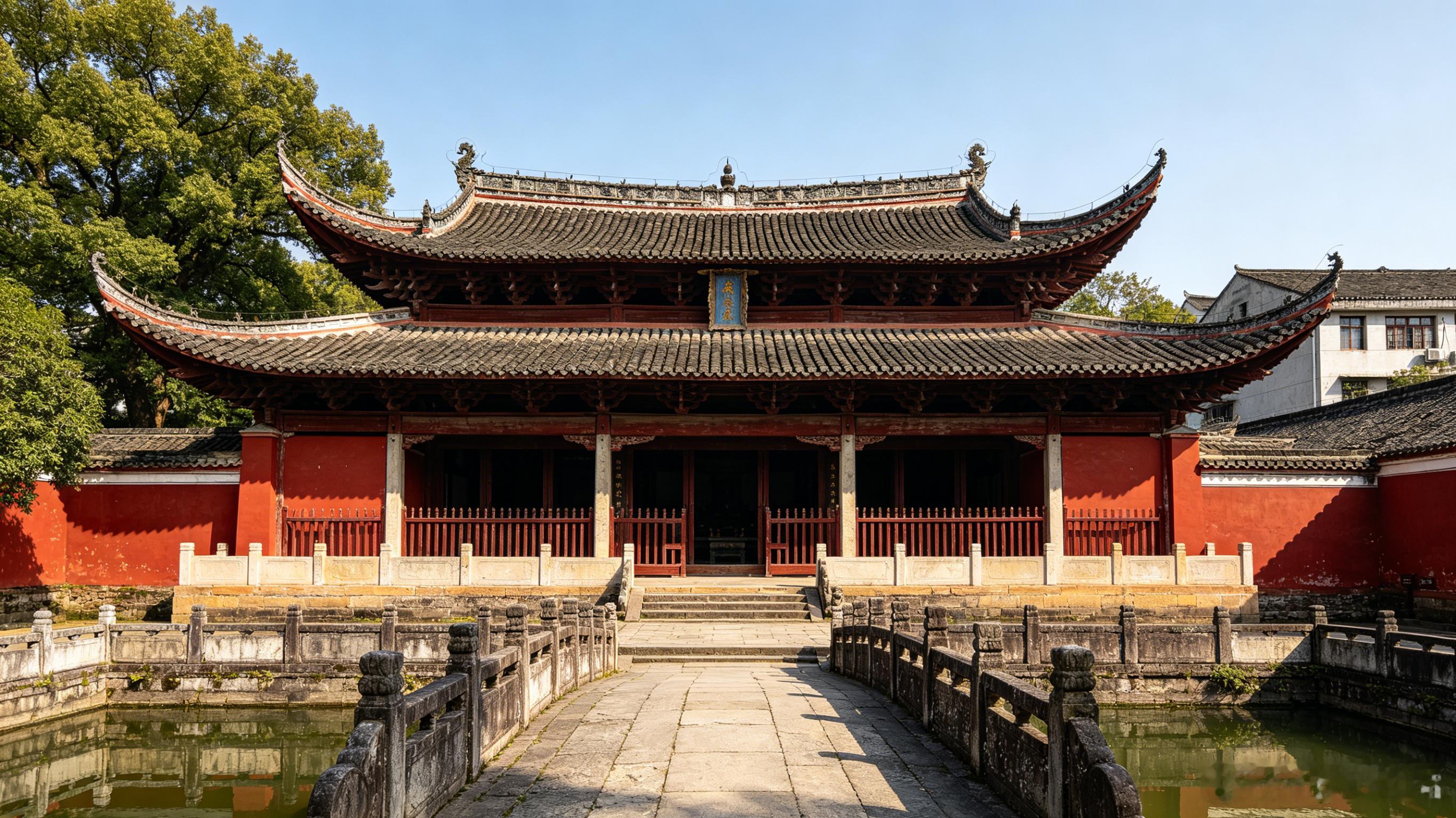 “四道门”：古代科举考试位置功能对照——哪四门？棂星门 +儒学头门 +儒学仪门 