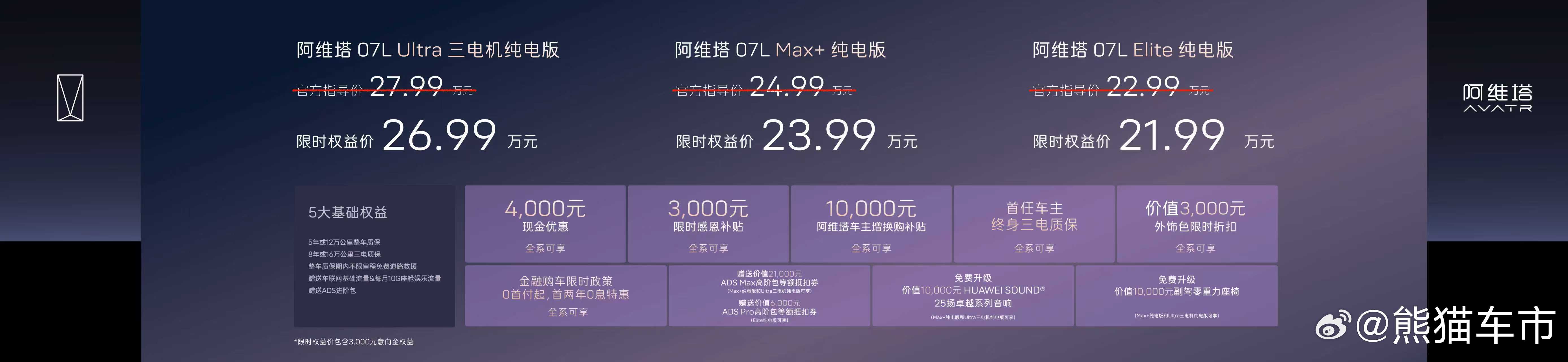 阿维塔07L全新上市限时权益后21.99万元起即可入手张凌赫同款座驾张凌赫阿维塔