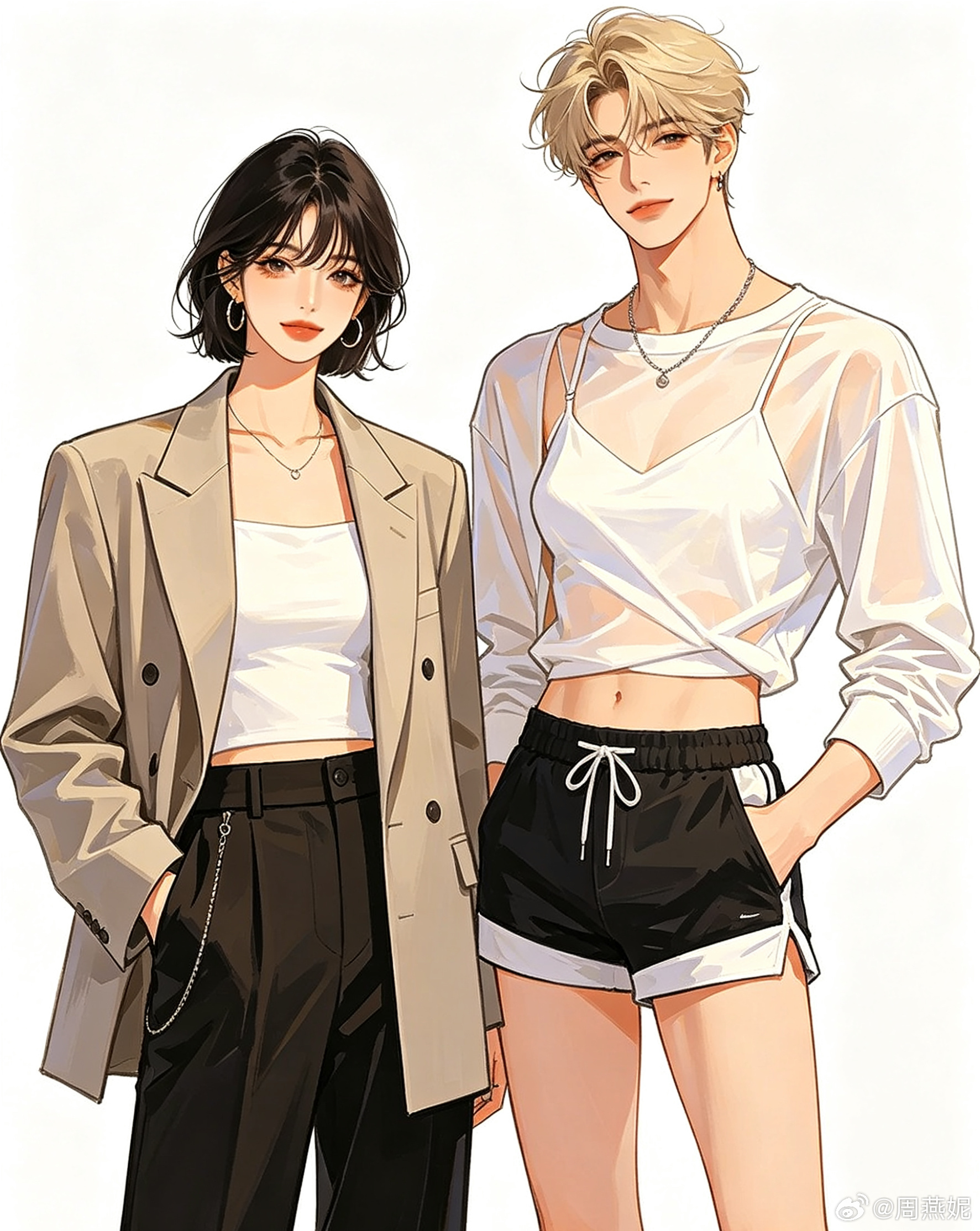 突然发现一个问题：女人穿男人的衣服大家都觉得很正常，甚至被赞“中性美”；但男人穿
