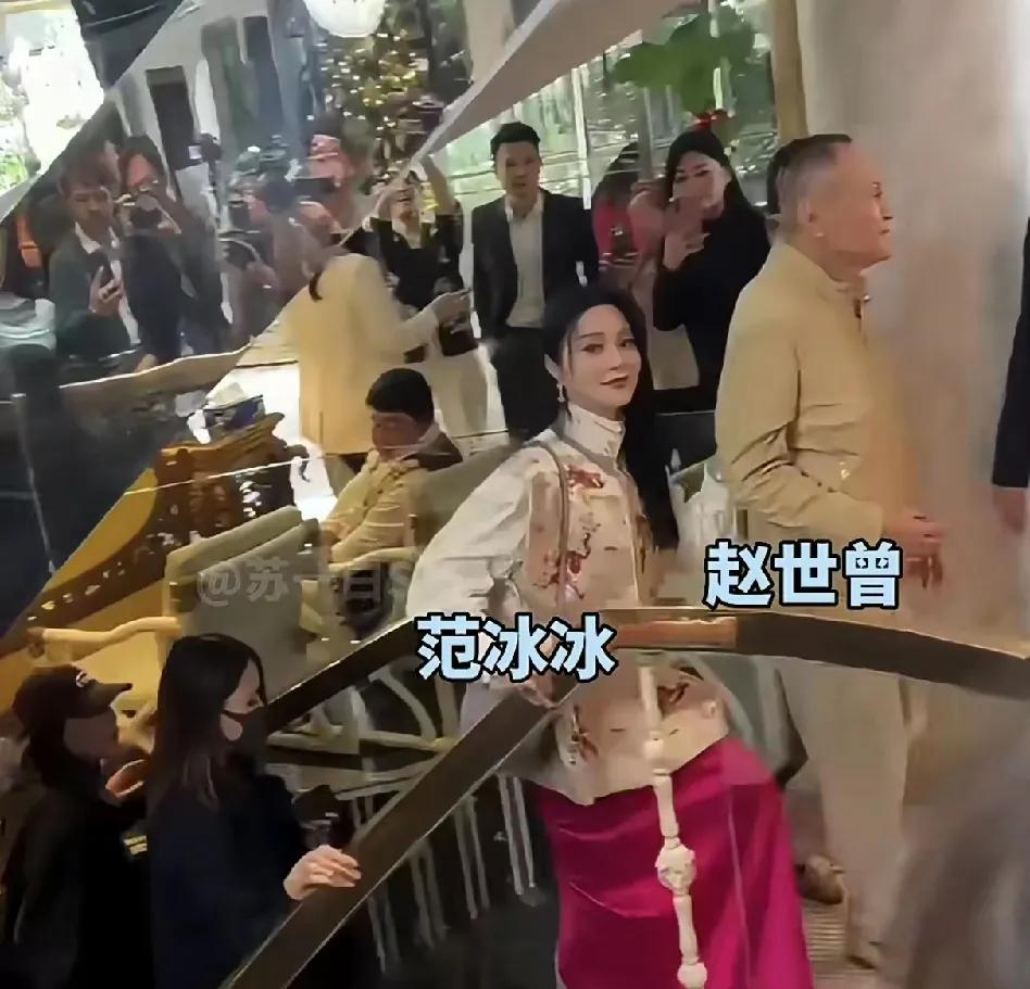 范冰冰啊人到中年已经有一辈子花不完的钱了还不满足吗？竟然在公共场合牵着一个老头子