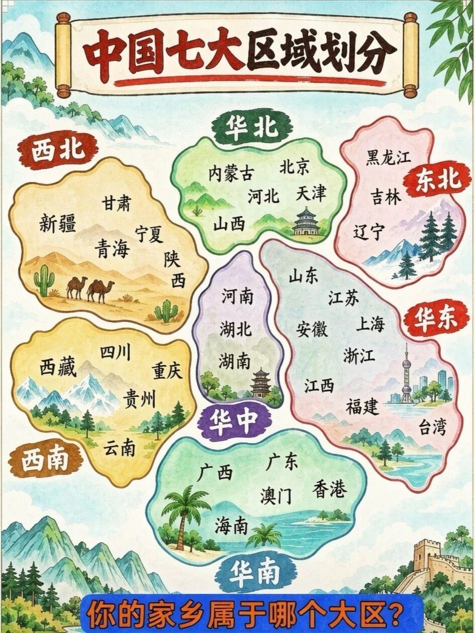 来点基本知识吧，先问两个问题 你知道你的家乡省份面积有多大吗？在中国能排第几？第