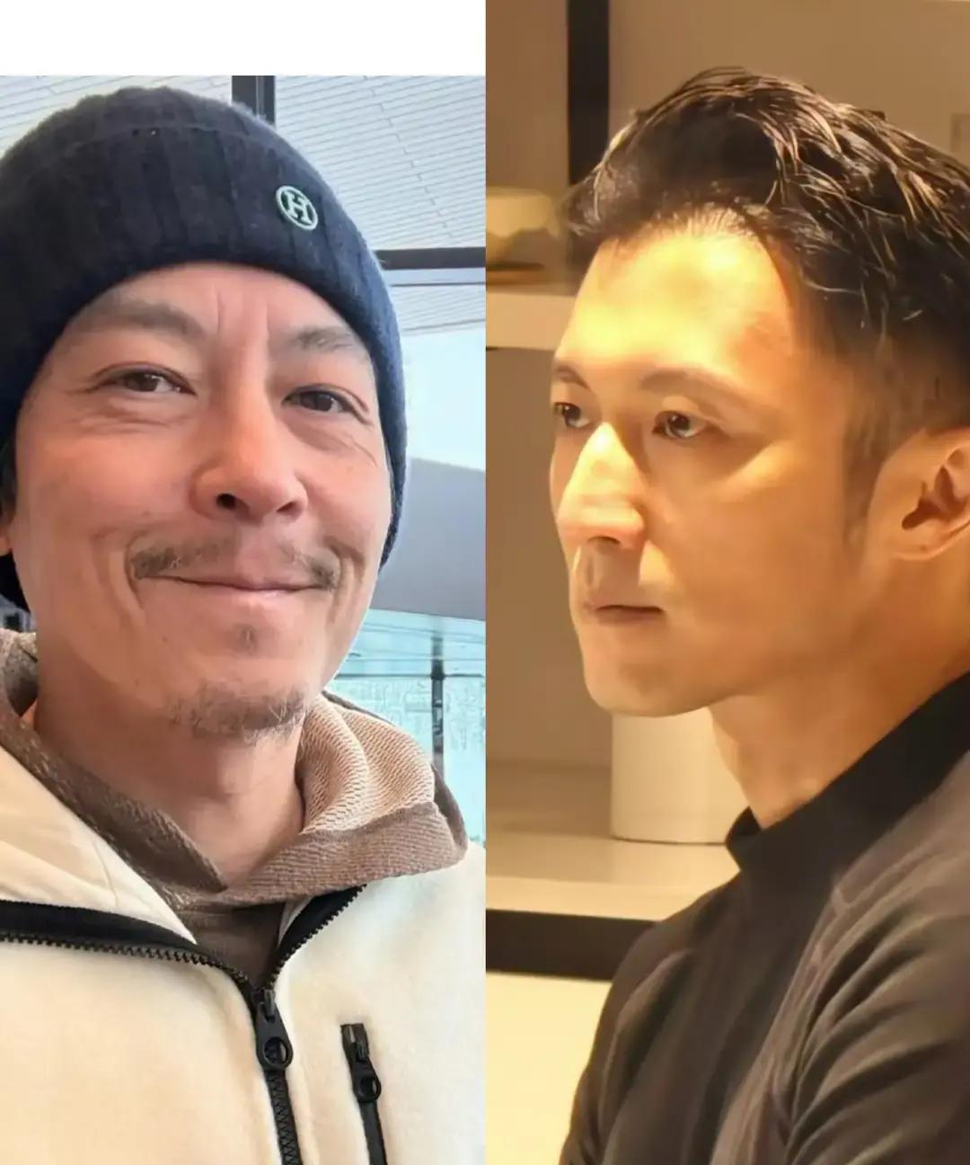 45岁断崖式衰老，有人脸垮有人像25岁
 
同一年出生，陈冠希胡子拉碴在洛杉矶带