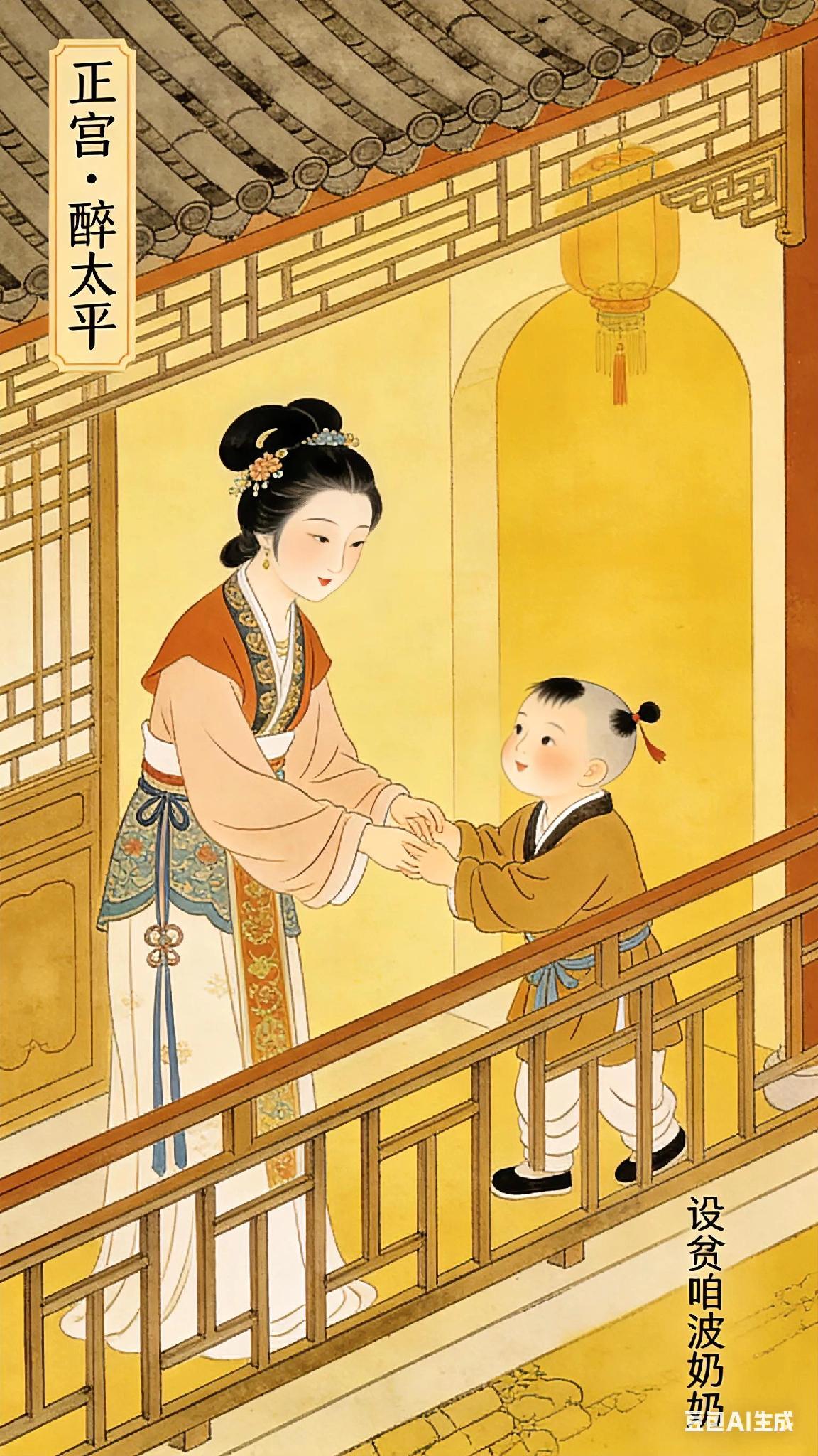 《正宫》醉太平、钟嗣成。
绕前街后街，
进大院深宅。
怕有那慈悲好善小裙钗，
请