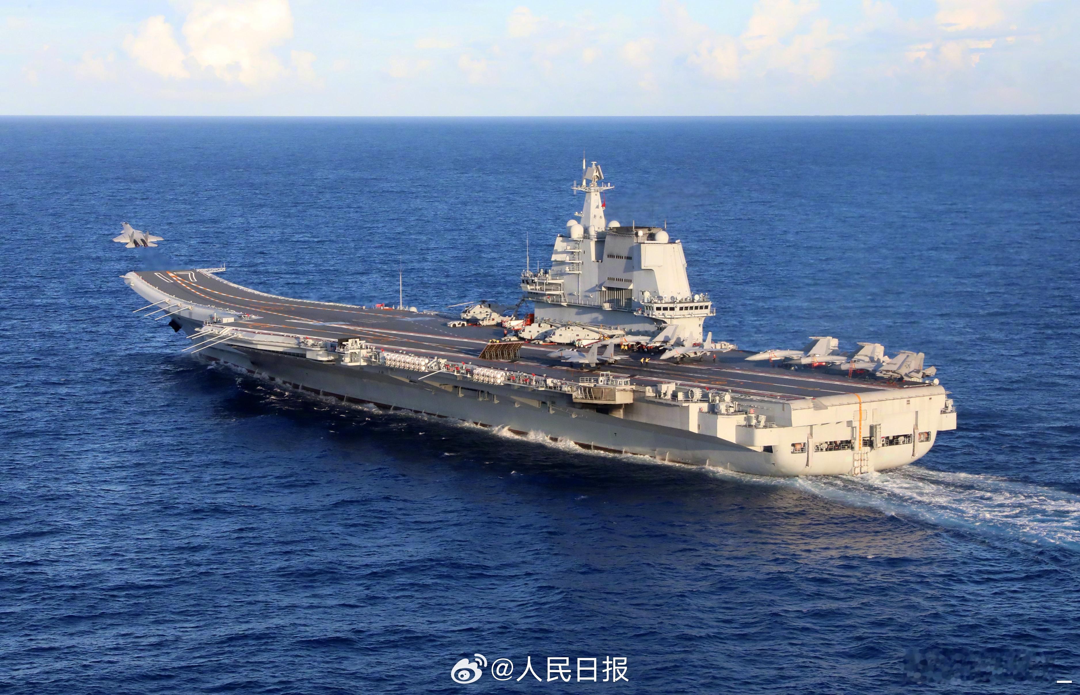 日媒称中国海军两艘航空母舰首次在第二岛链附近同时部署，是以确立西太平洋霸权为目标
