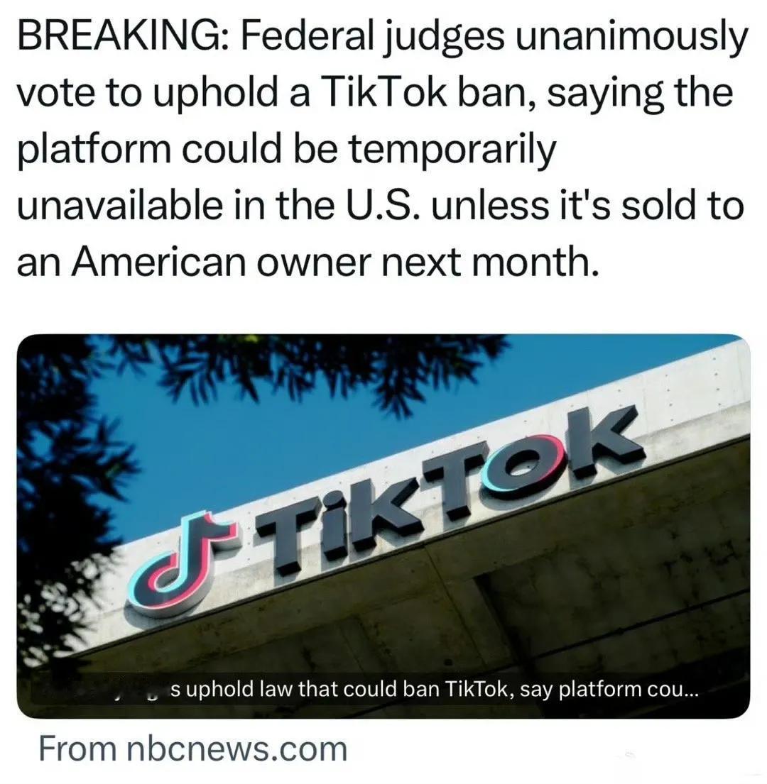 TikTok这次的上诉又没有成功，周CEO说还会继续上诉。不知道最终会不会成功，