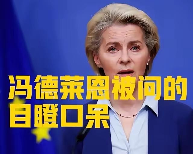 冯德莱恩为什么会被问得装聋作哑、低头沉默？
 
2025年12月21日，欧盟布鲁