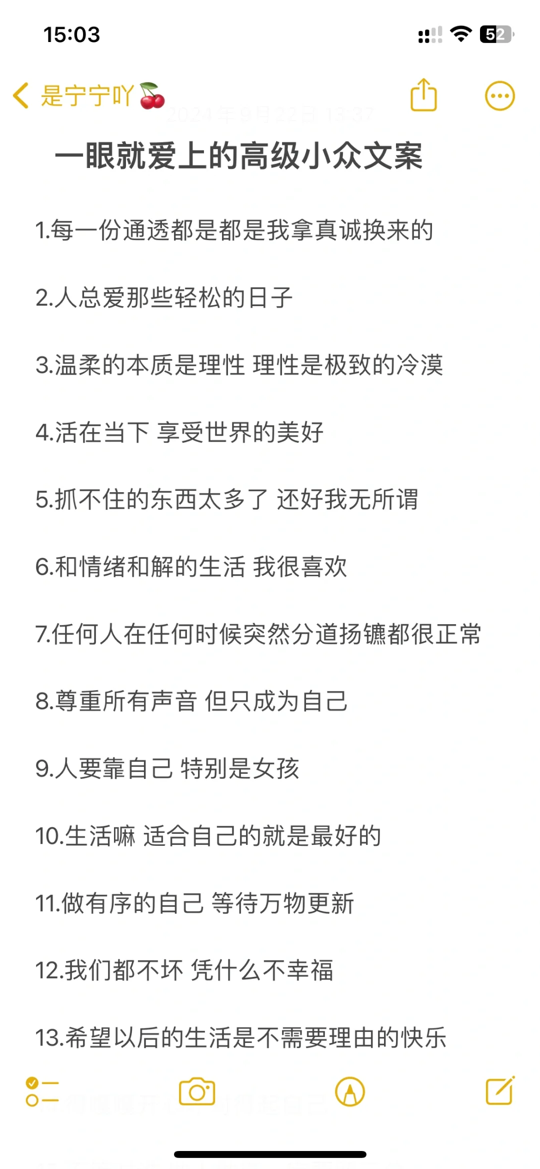 一眼就爱上的高级小众文案
