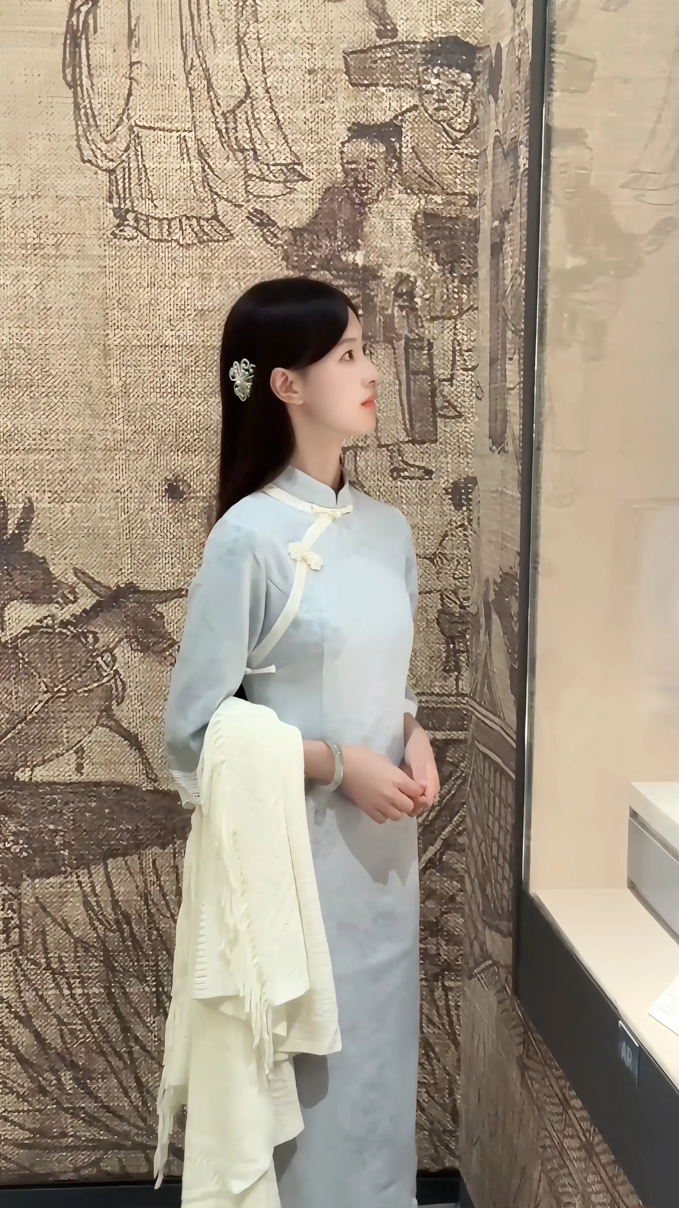 一周旗袍穿搭合集。最适合我的颜色应该是蓝色吧