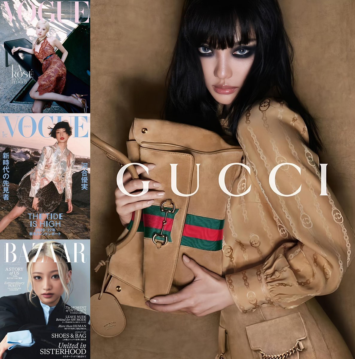 Gucci给宁艺卓全球广告大片投放的海外大刊汇总:•VOGUE Korea （七