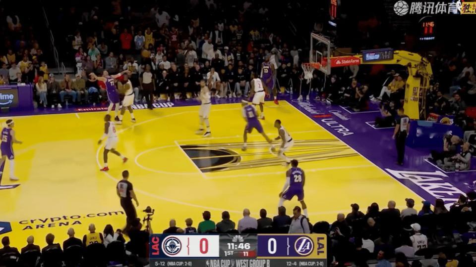 八村塁进攻是有，防守走神。洛城德比