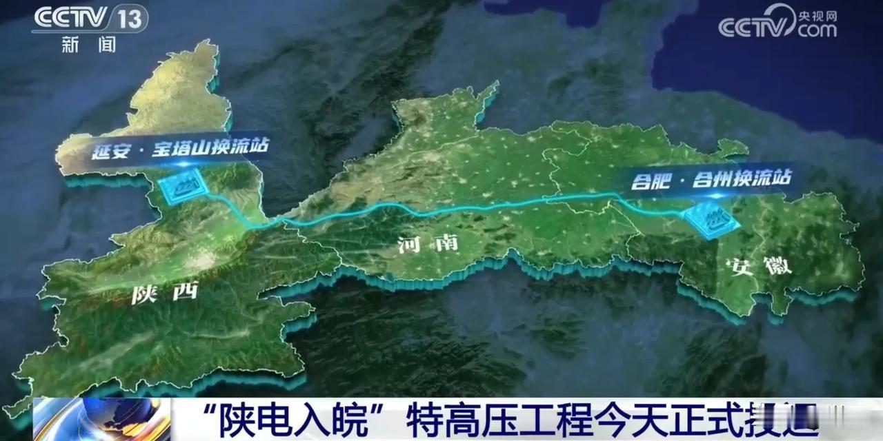 “陕电入皖”正式投入运营
6月30日，千里送电的“超级工程”陕北-安徽±800千
