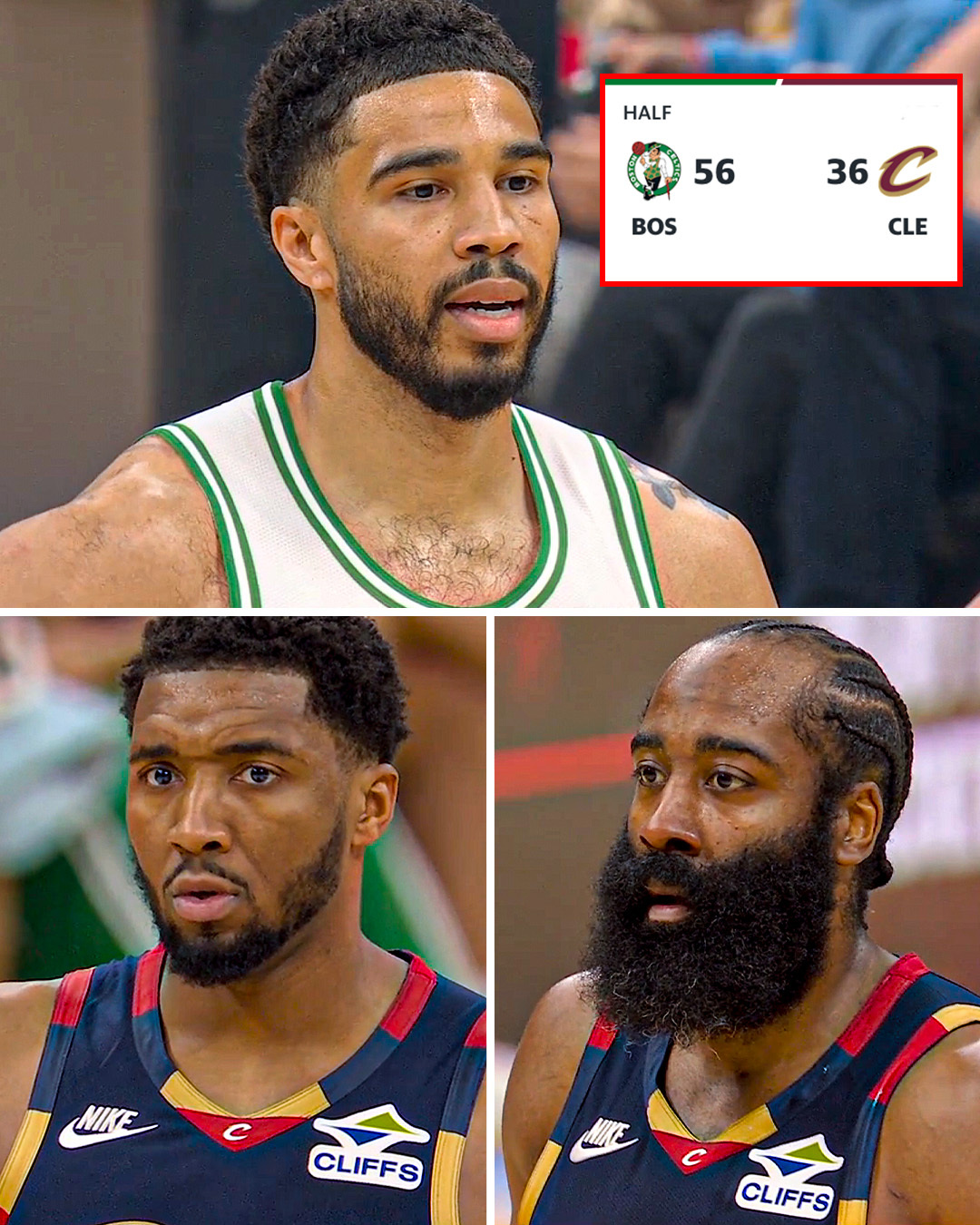 过去15场进攻第一：骑士防守第一：绿军然后绿军半场让骑士只拿了36分…凯尔特人v