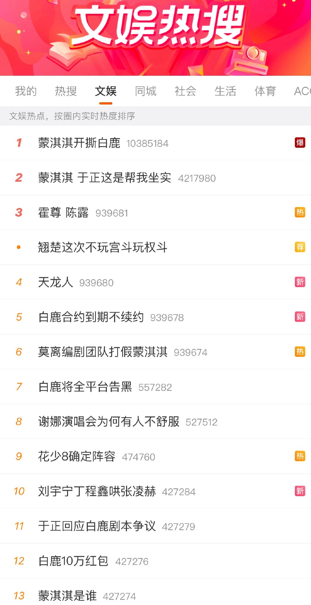 一系列的RS围攻之下，本来《莫离》昨天播的无人问津，今天热度涨起来了，但是没有剧