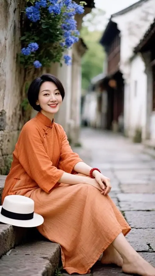 AI橘裳巷景照 ai创作 玩法达人伙伴计划广告分成