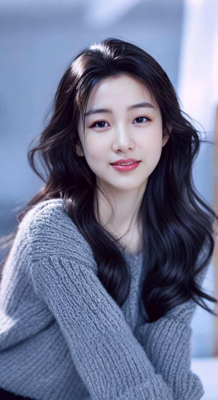 AI扩图 AI墨韵佳人