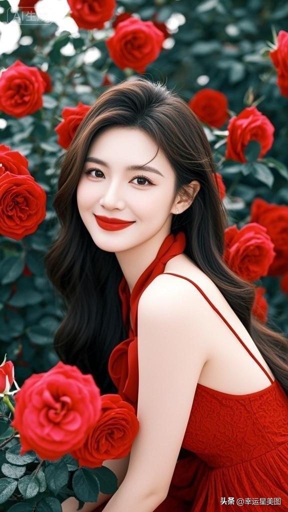 🌹💄 在花海中绽放，感受自然与美的融合！