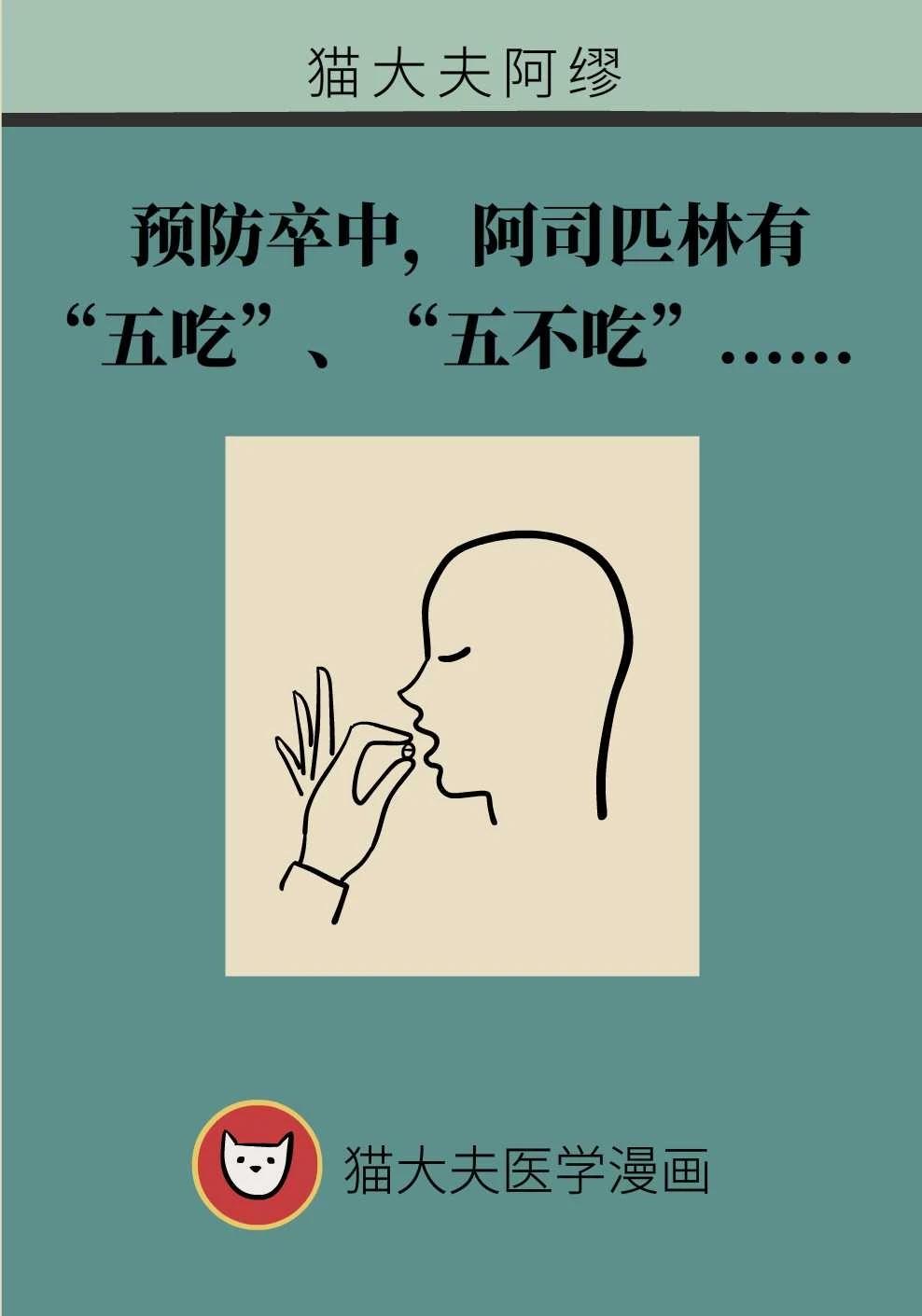 科普：阿司匹林五吃五不吃（二）