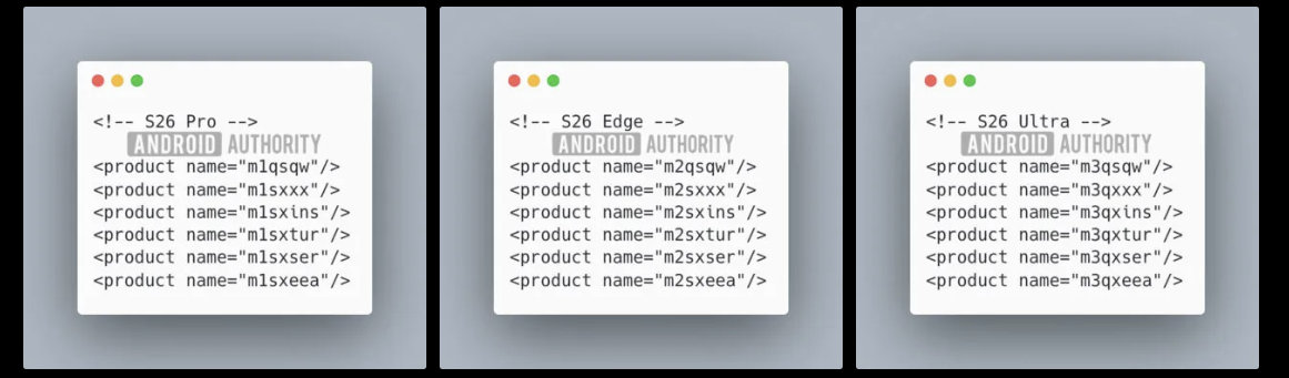 androidauthority外媒从One UI 8代码里查到S26系列去掉了