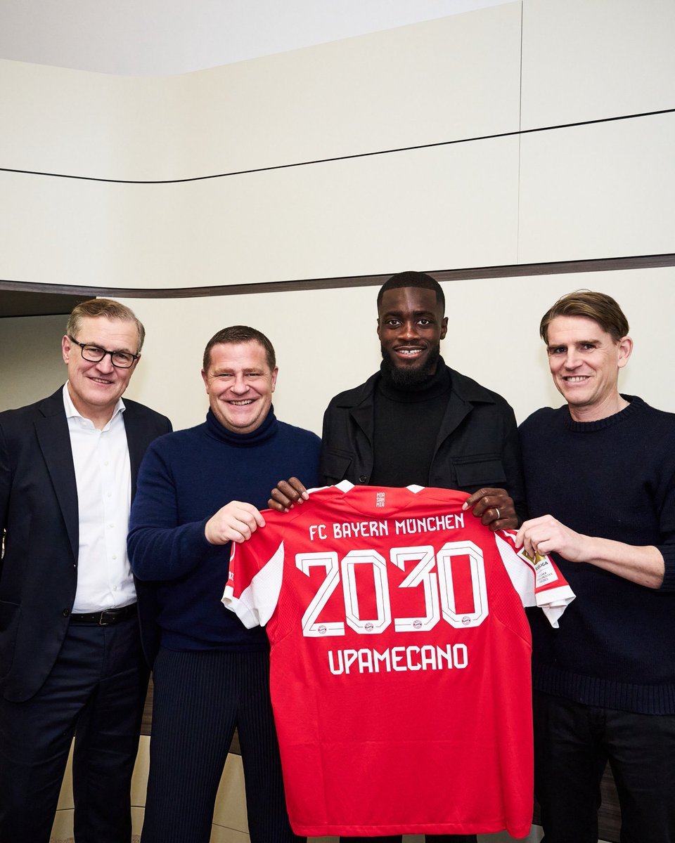 📢 于帕梅卡诺谈续约："我非常高兴能继续留在拜仁，与这支球队并肩作战。我们拥有