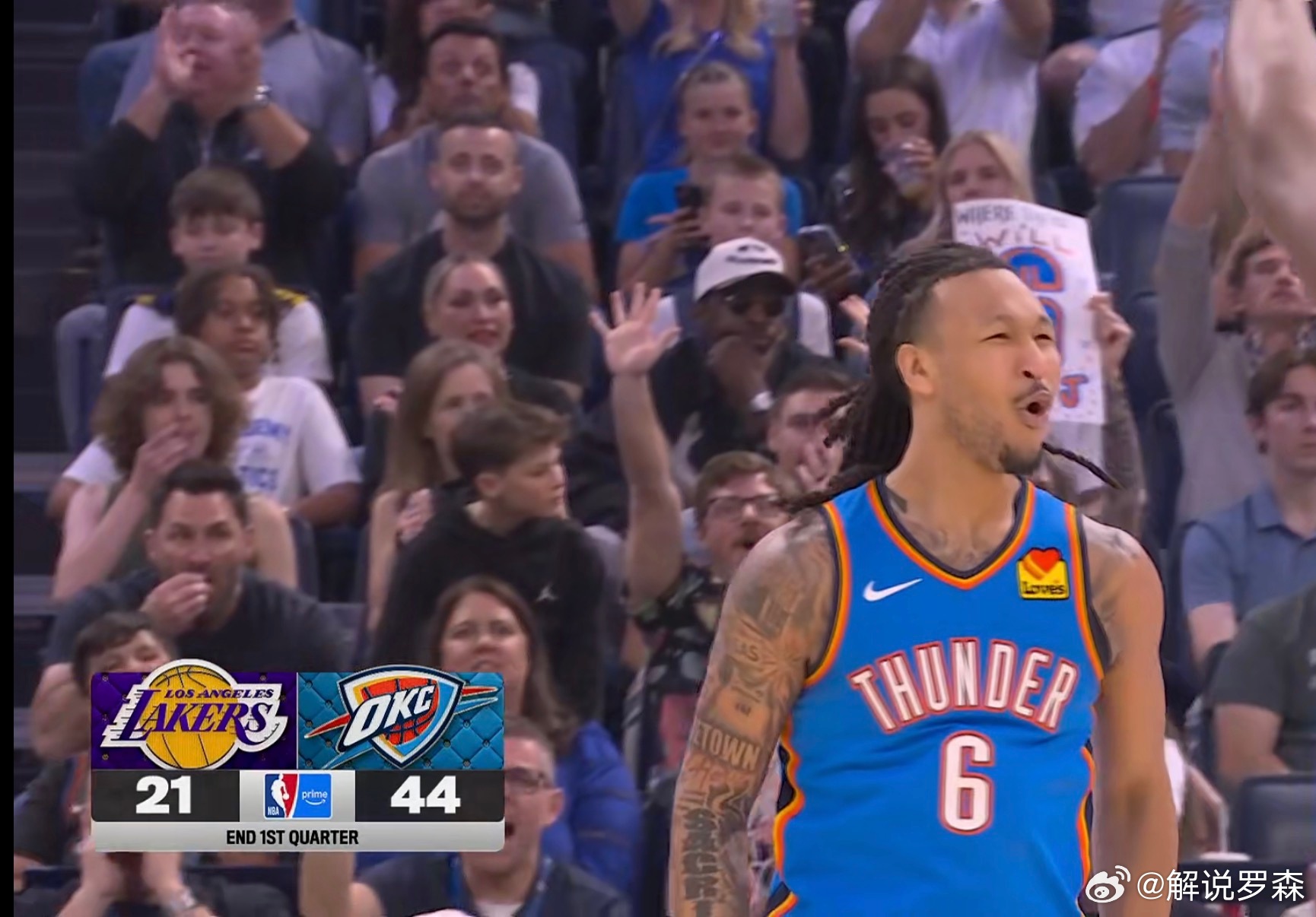 马刺在哪里？此时此刻很想打马刺 湖人VS雷霆雷霆