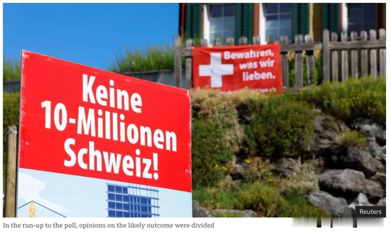🇨🇭瑞士举行了一次旨在限制人口的独特全民公投，最终支持者以失败告终。但结果非