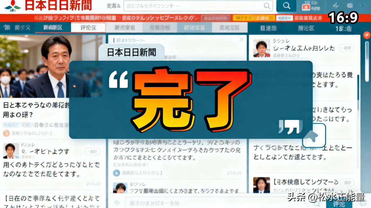 日本政坛正在经历一场可能的“大地震”。
 
有日本网民在每日新闻关于高市早苗当选