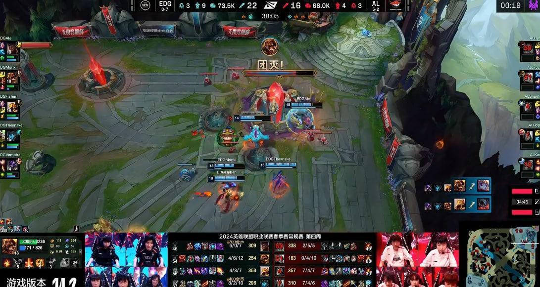 就在今日！EDG 1-0 ALShanks失误掉点，Ale绕后留人！翻盘失败，E