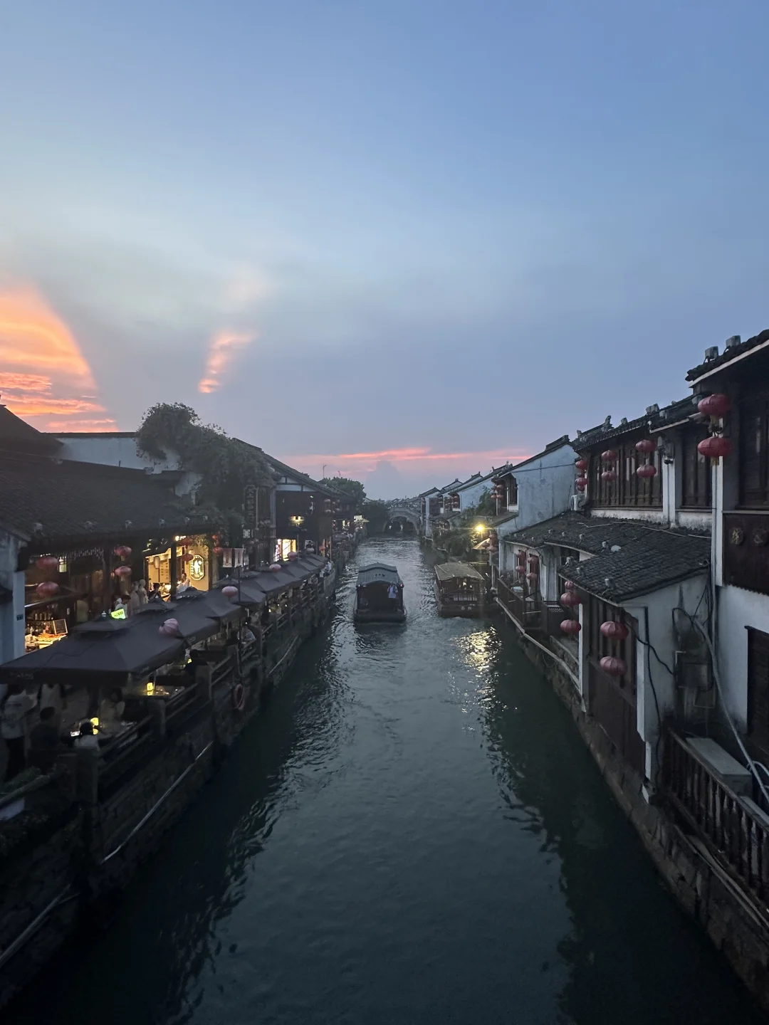 山塘街的绝美日落🌅