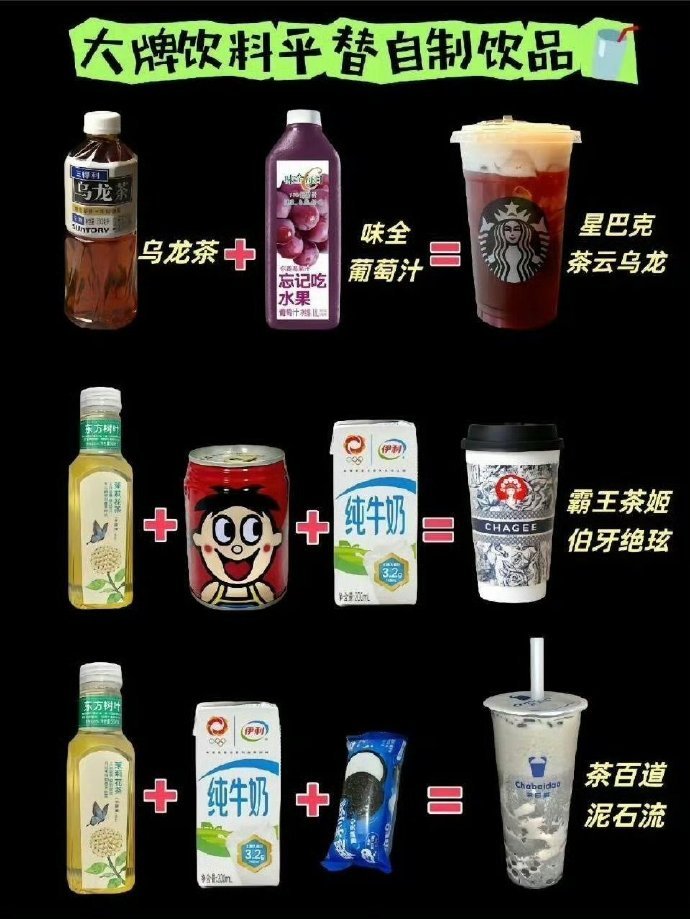 千万别给奶茶店发现了…有这配方谁还点奶茶🤫 