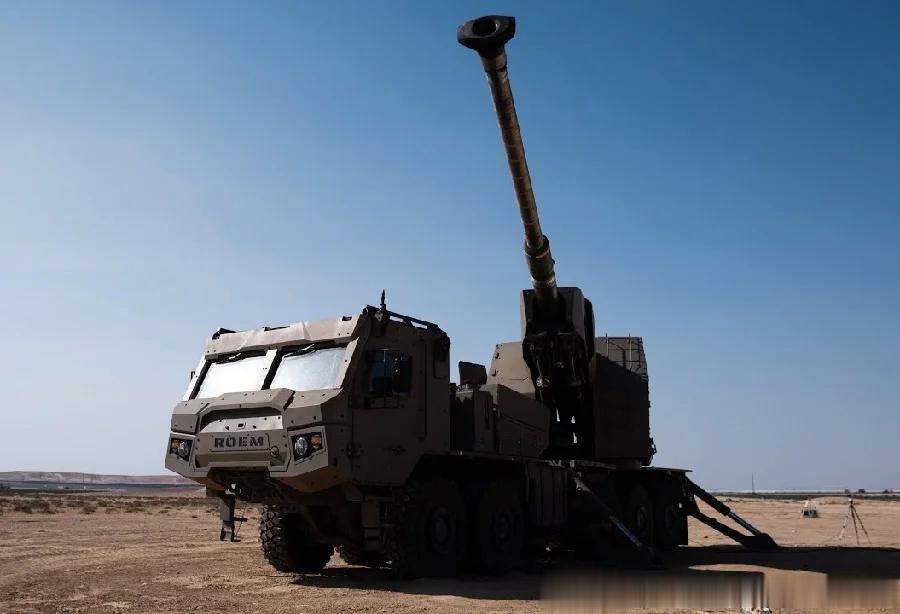 #武器装备# 以色列🇮🇱ROEM的155mm/L52自行榴弹炮，采用10x1