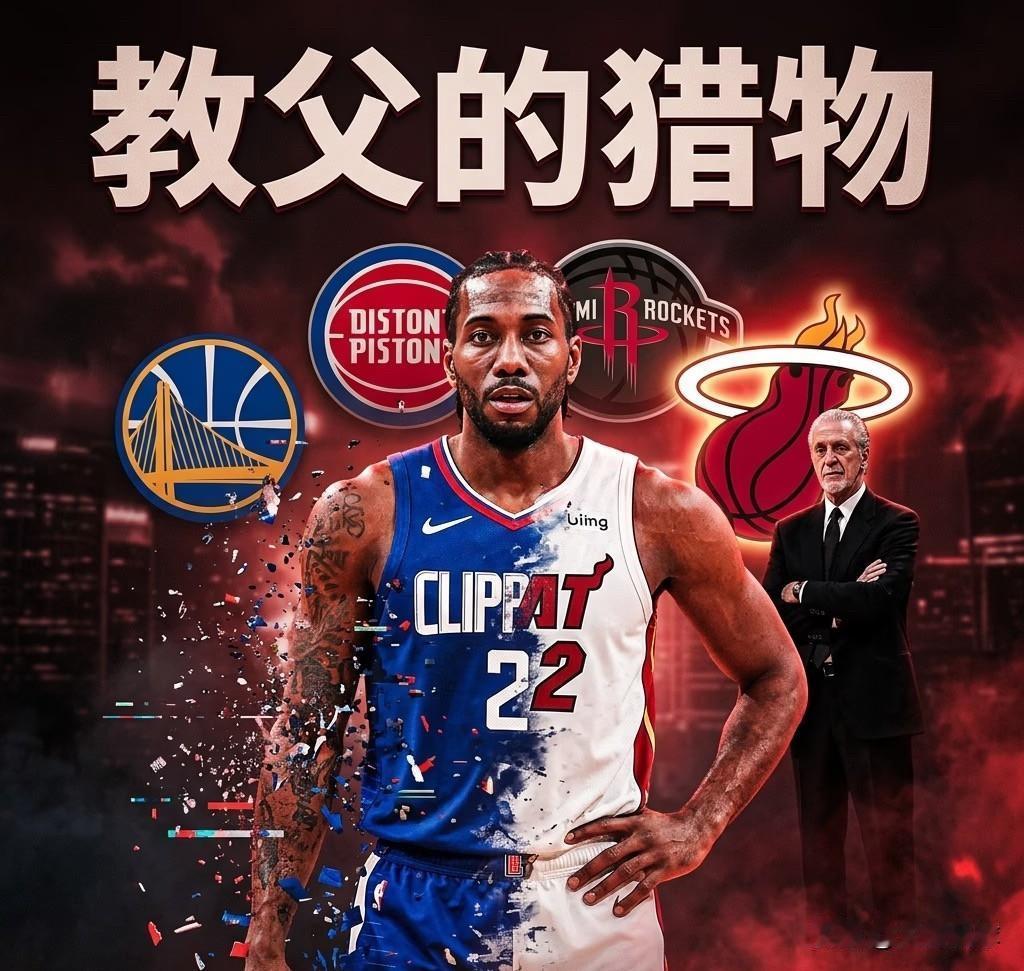 备胎方案早已敲定！
热火冲不到字母哥，转头全力争夺伦纳德！
快船重建拿回首轮+年