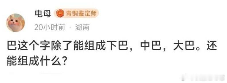 巴字组词，还能组成什么？ ​​​