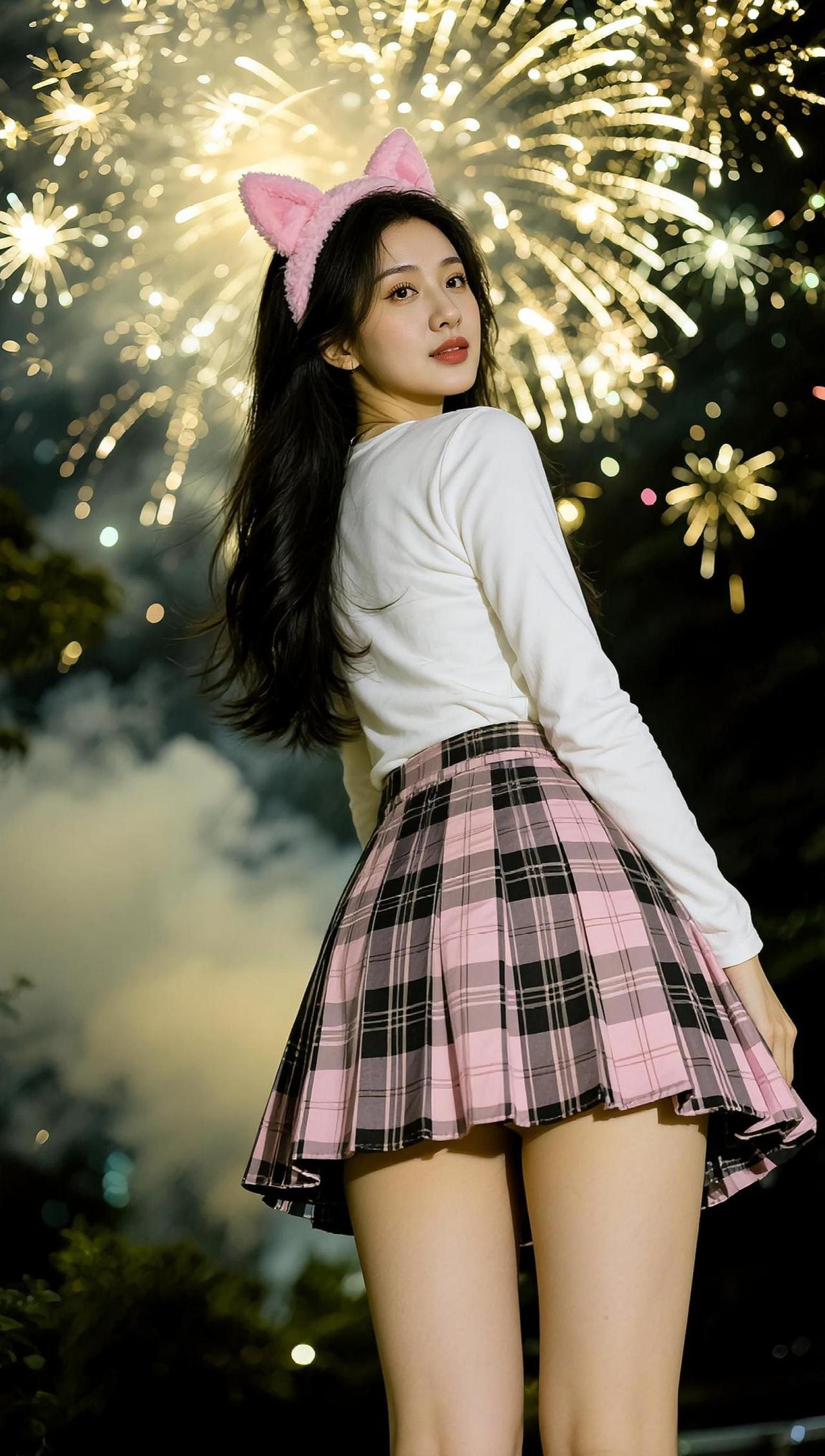 AI烟花jk写真 随变ai随便玩 爱拍照爱生活 看过来 形象照拍摄