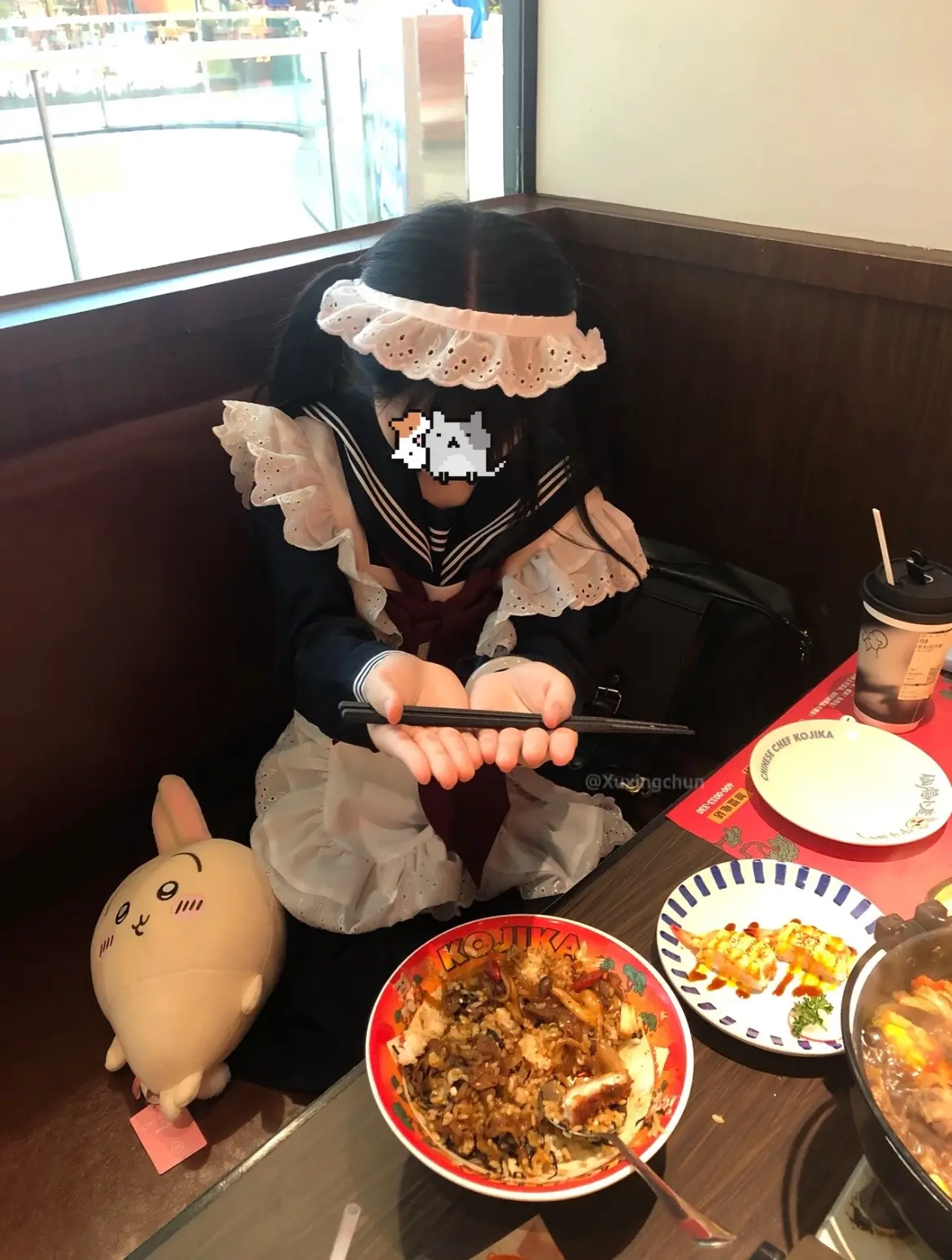 水手服+围裙真的太适配了！！