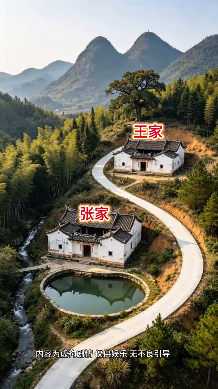 王家、张家。
张王两家的老宅在同一个山坡上，有一家发展的非常好。各位老师你们觉得