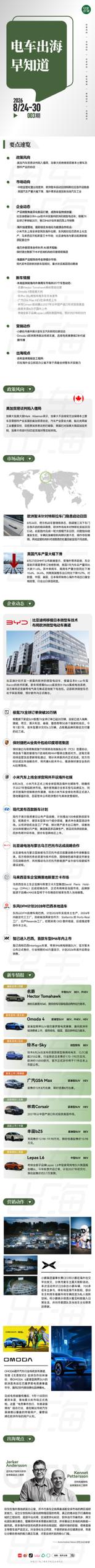 过去一周电车圈发生了啥？电车出海早知道003期～
电车出海 电车出海早知道