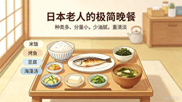 日本老人极简晚餐，揭开长寿的真相