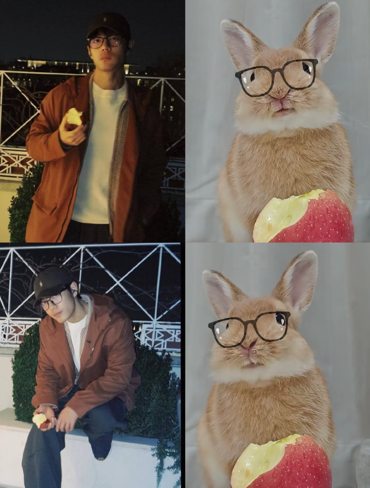 肖战ins晒米兰照简直一模一样，巨星在米兰啃苹果就是这么接地气哈哈哈 