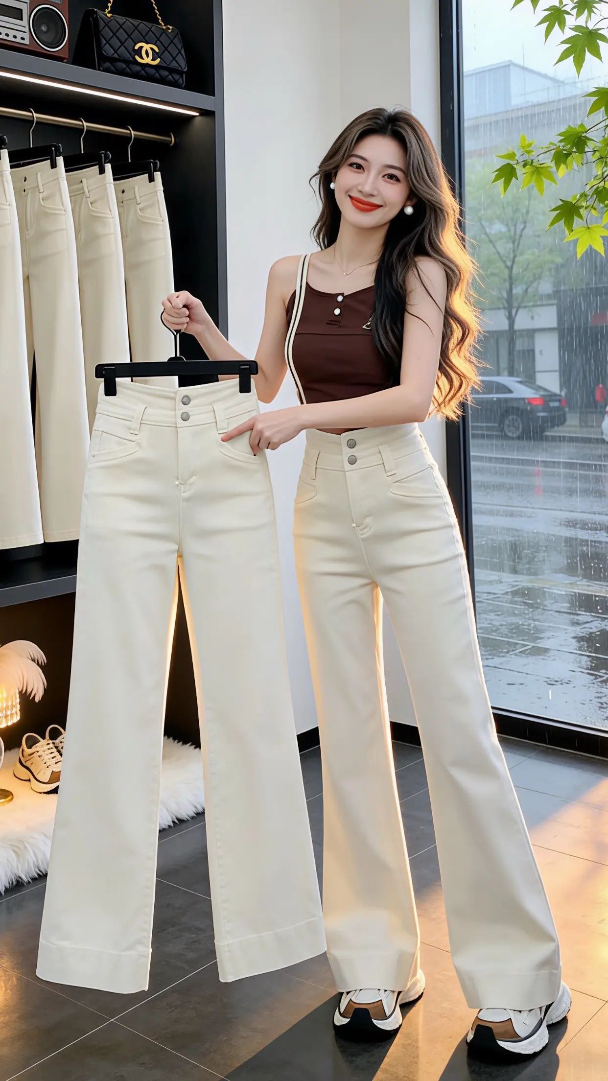 怎么将牛仔裤穿出高级感 梨型身材必入牛仔裤 显瘦显高显腿长裤子 百搭神...