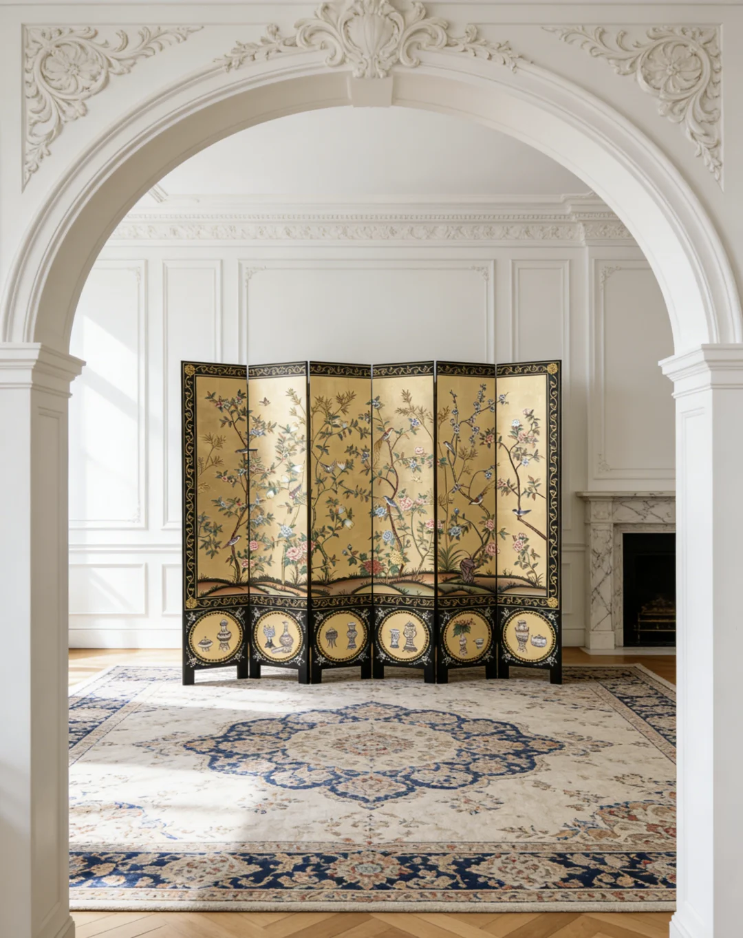 花鸟映金，博古藏雅