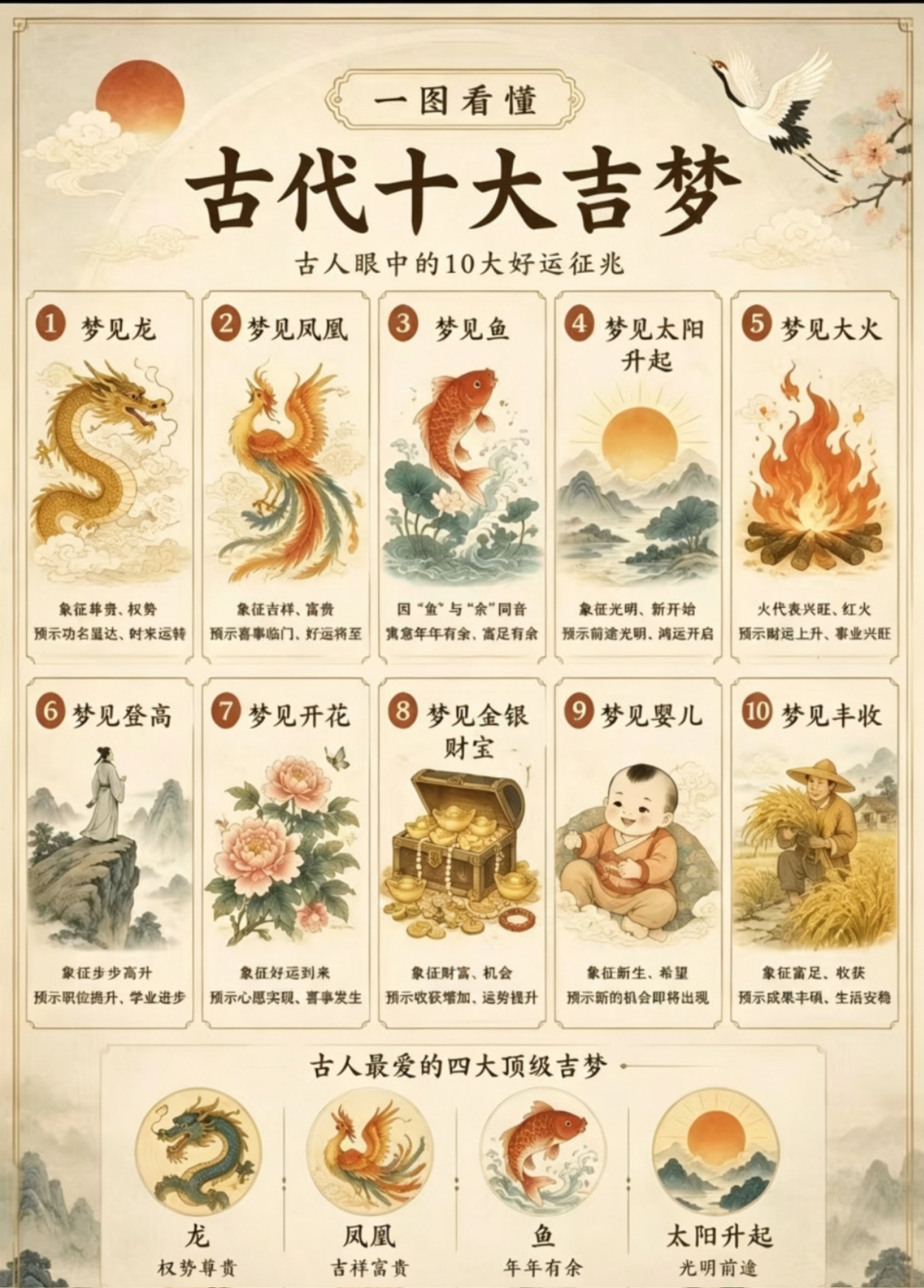 10大吉梦和凶梦，你梦到过哪一个 