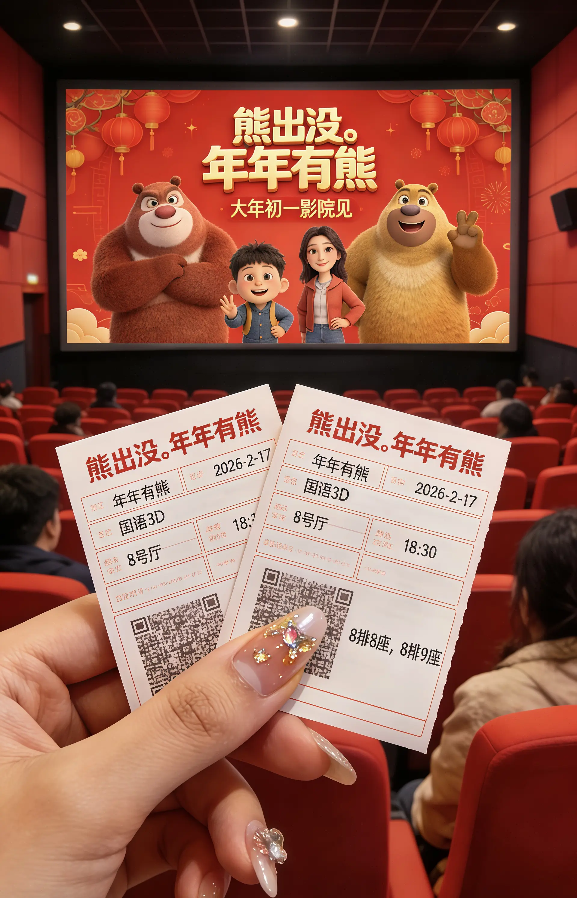 年年有熊电影票。