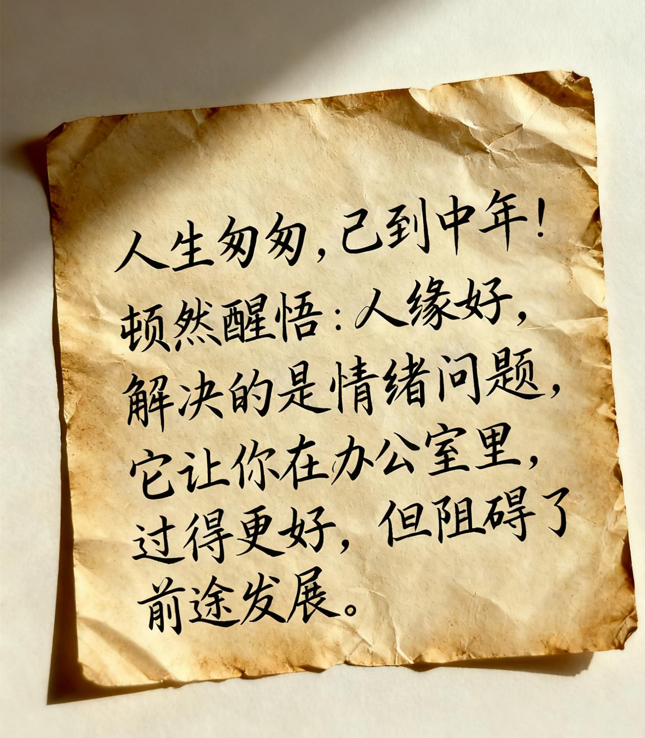 如果你在单位里和每个人关系都不错，那么你的职业生涯也就到此为止了！这不是危言耸听