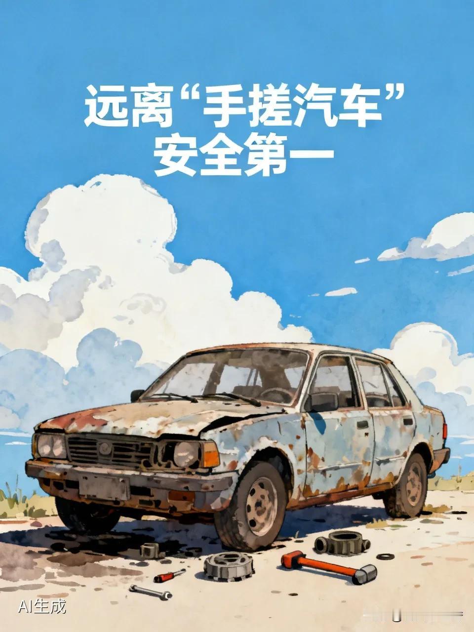 央视曝光的“手搓汽车”可太危险了！所谓“手搓汽车”，就是一些人通过非法手段，利用