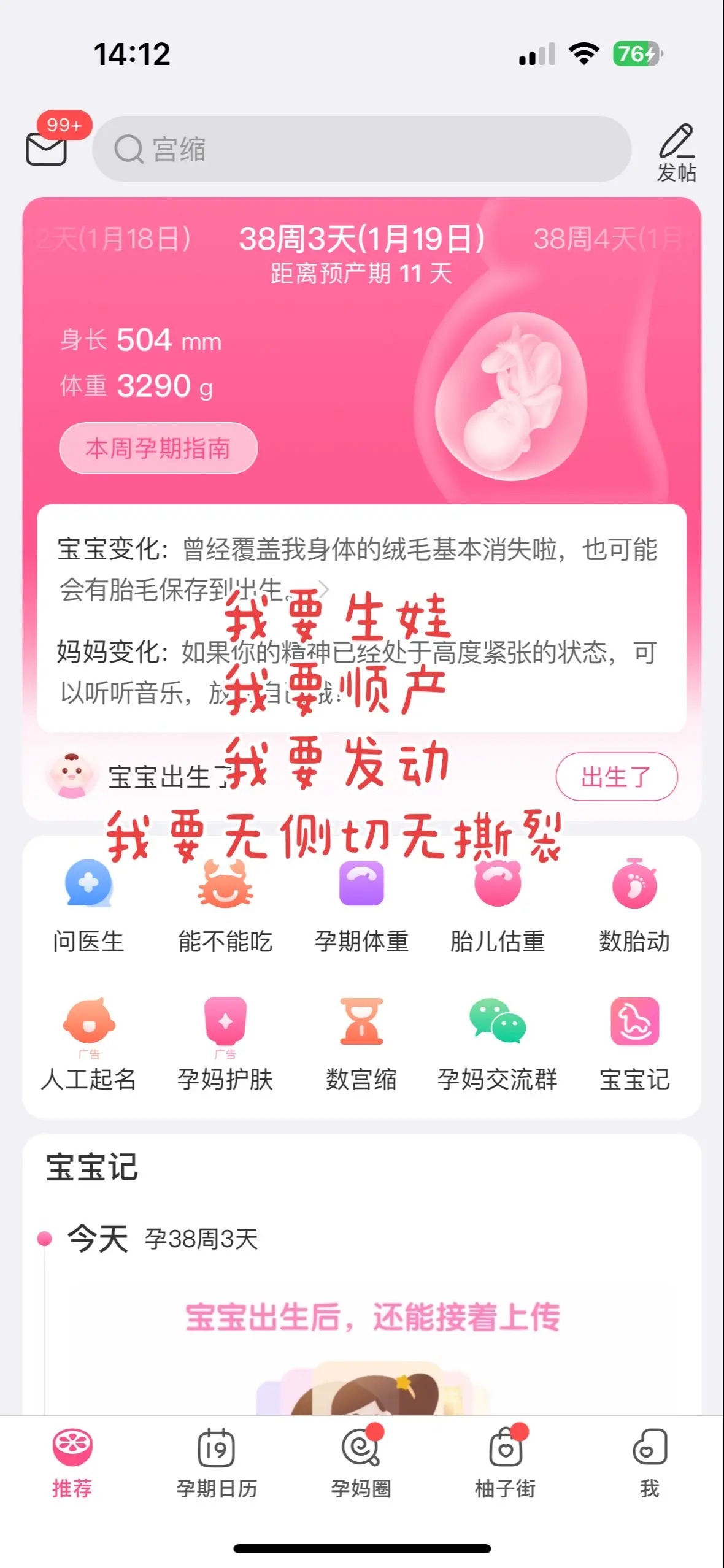 我要生娃，我要麻溜生娃！