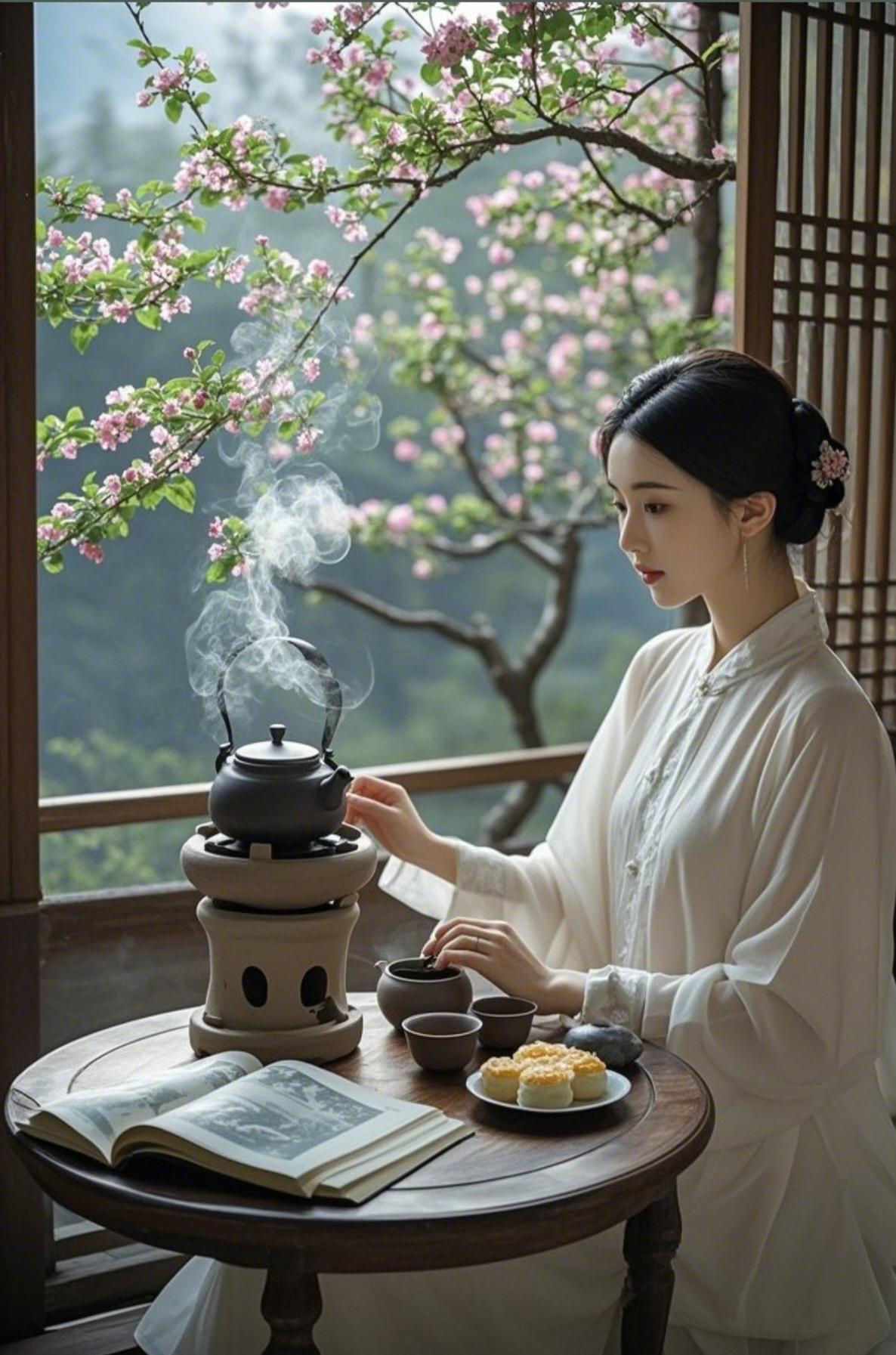 上联：老酒一壶温故事
下联：清茶半盏谈流年