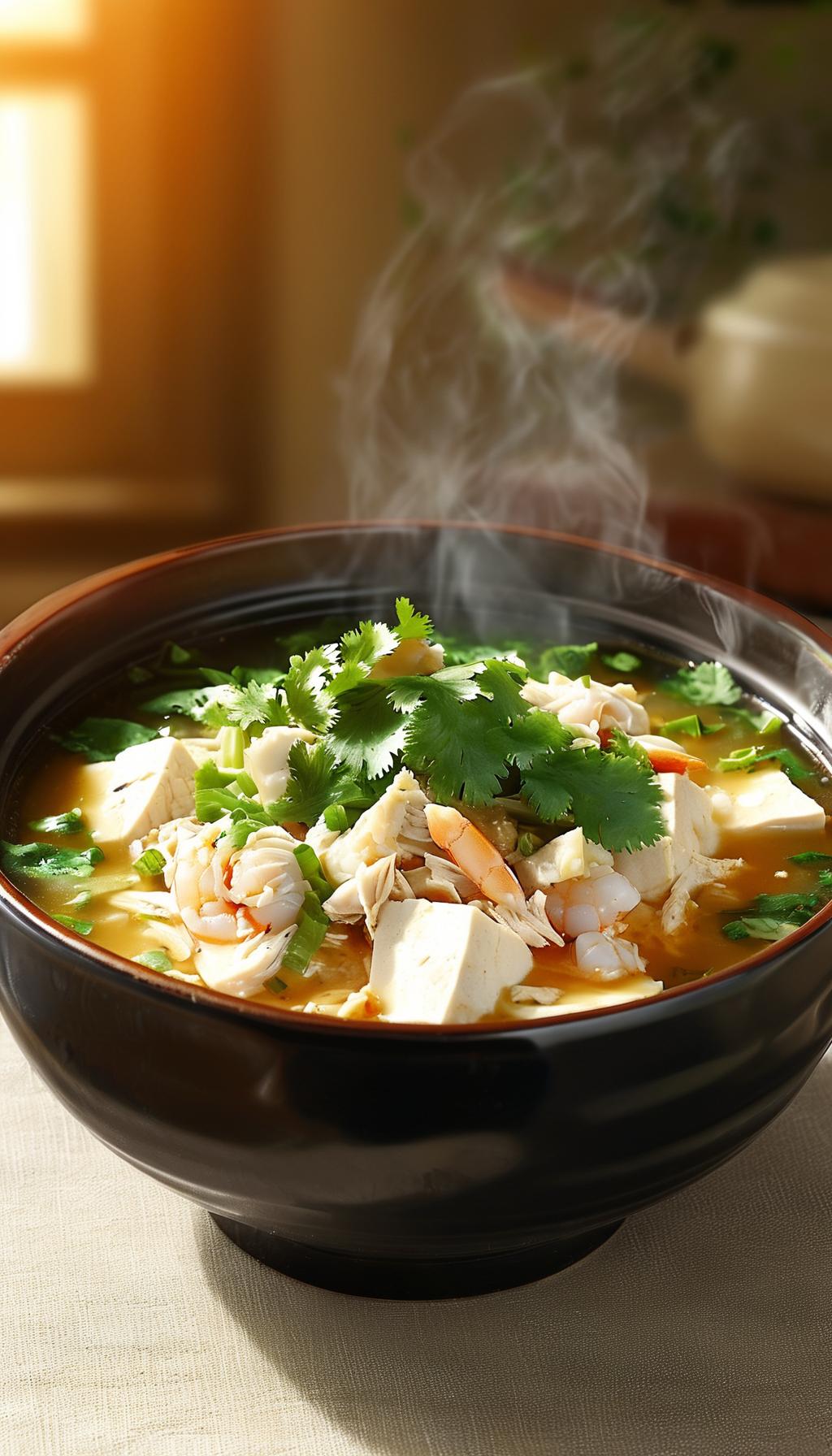 【每日一美食分享】
今天我想和大家分享一款既简单又营养的家常汤品——白菜豆腐三鲜