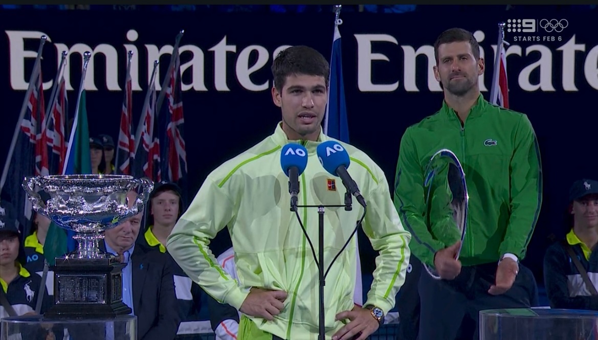 阿尔卡拉斯夺冠恭喜阿卡夺冠，最年轻的全满贯哪！👏👏👏 